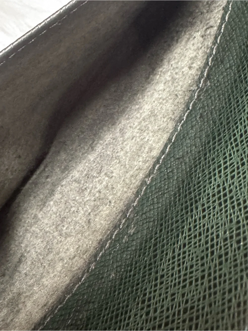 Louis Vuitton Clutch Wrist Strap Dark Green Epi Orsay + Dust Bag Unisex 9x6x2”
